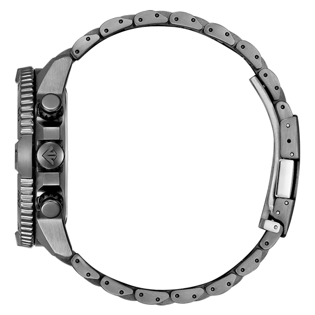 CITIZEN Eco-Drive Radio Controlled Navihawk Black Stainless Steel Bracelet AT8227-56X