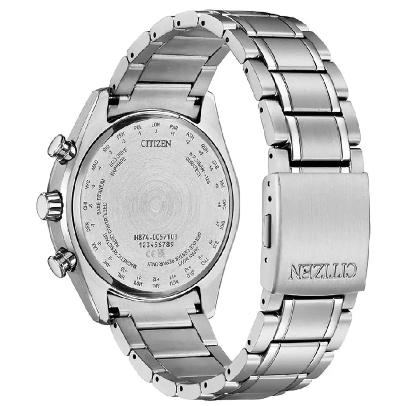 CITIZEN Eco-Drive Radio Controlled Titanium Bracelet BY1010-81L