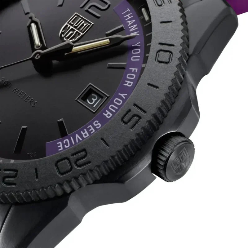LUMINOX Limited Edition Purple Rubber Strap XST.3121.BOS