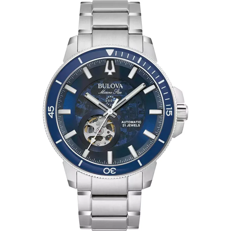 BULOVA Marine Star Auto Stainless Steel Bracelet 96A289