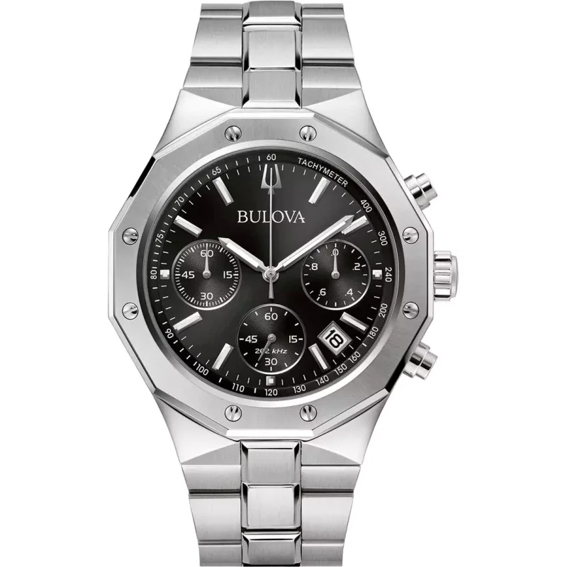 BULOVA Precisionist Chrono Stainless Steel Bracelet 96B410