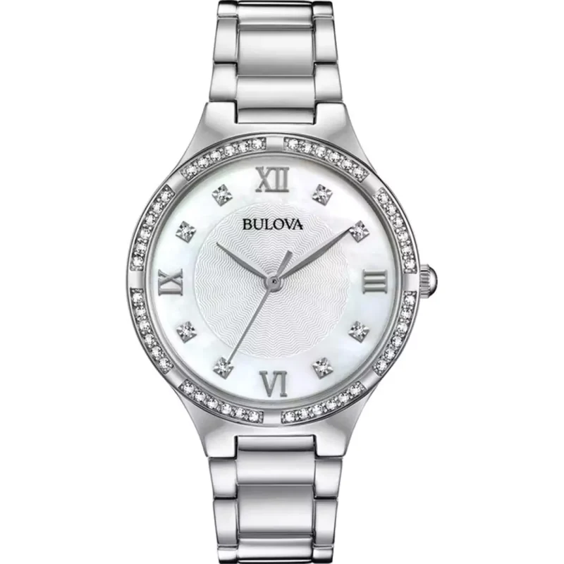 BULOVA Crystal Swarovski Stainless Steel Bracelet 96L262