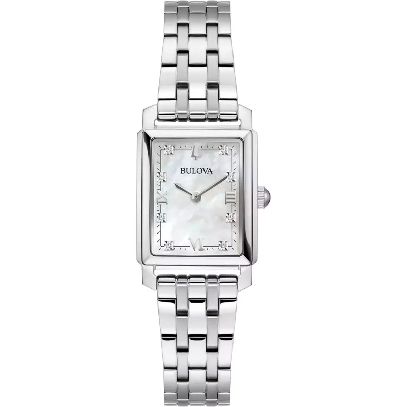 BULOVA Sutton Diamonds Stainless Steel Bracelet 96P244