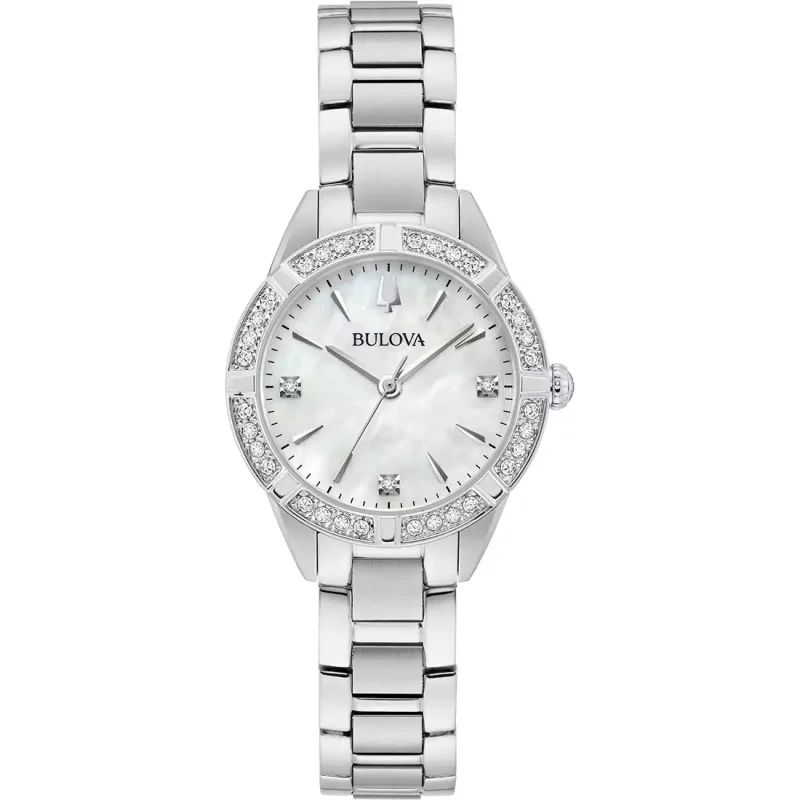 BULOVA Sutton Diamonds Stainless Steel Bracelet 96R253