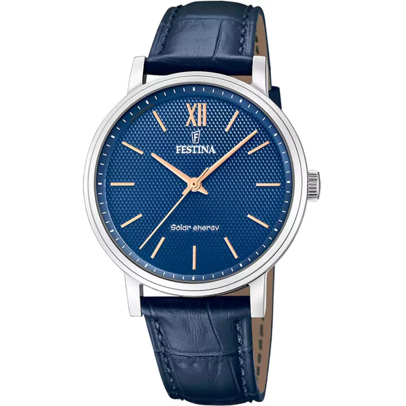 FESTINA Solar Blue Leather Strap F20660/4