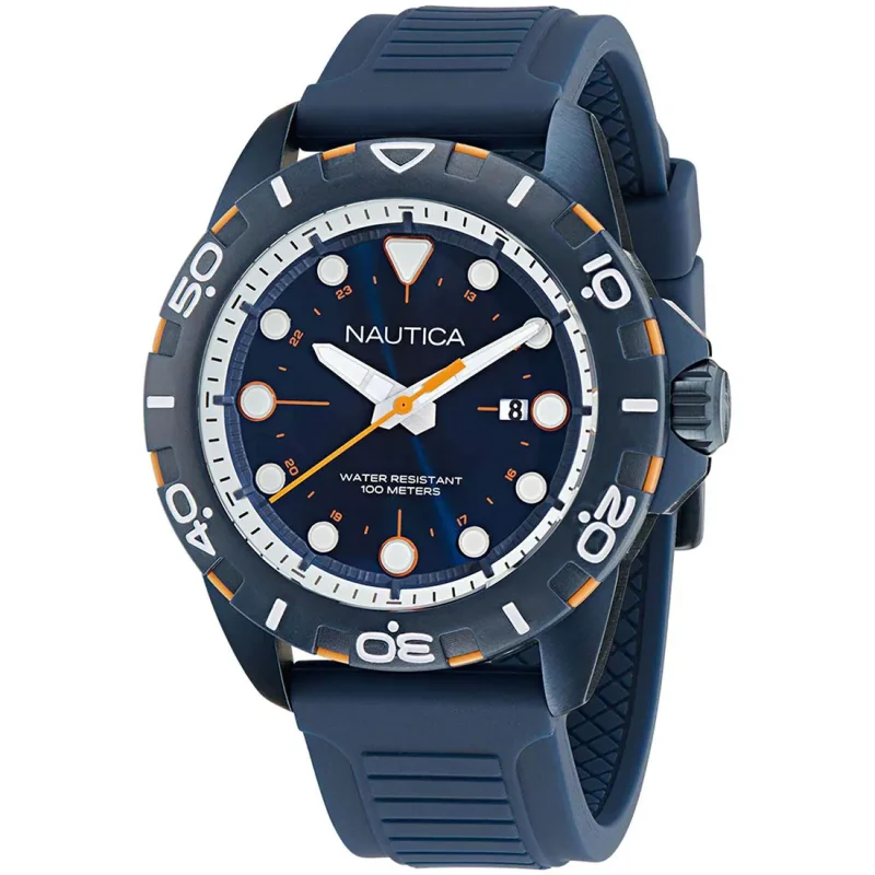 NAUTICA NRS Blue Rubber Strap NAPNRS401