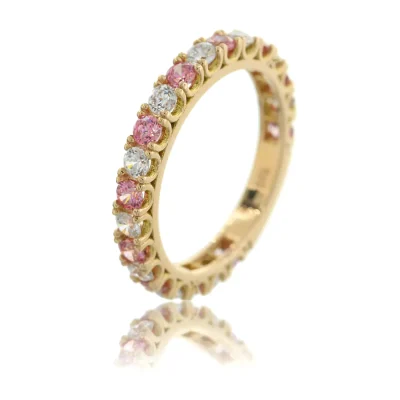Ροζ Χρυσό Δαχτυλίδι 14Κ | Ζιργκόν | GD580