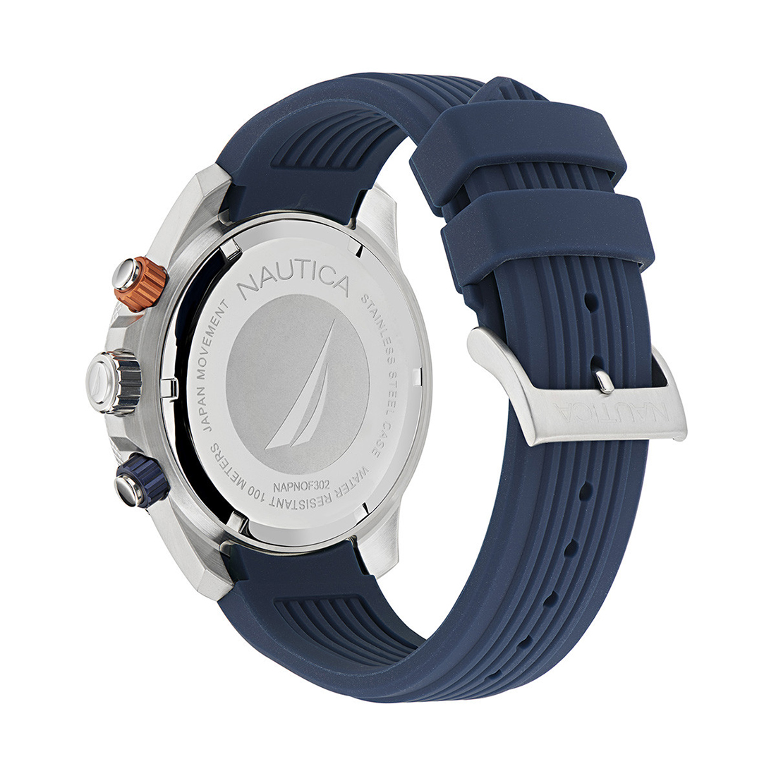NAUTICA One Eco Chronograph Blue Rubber Strap NAPNOF302