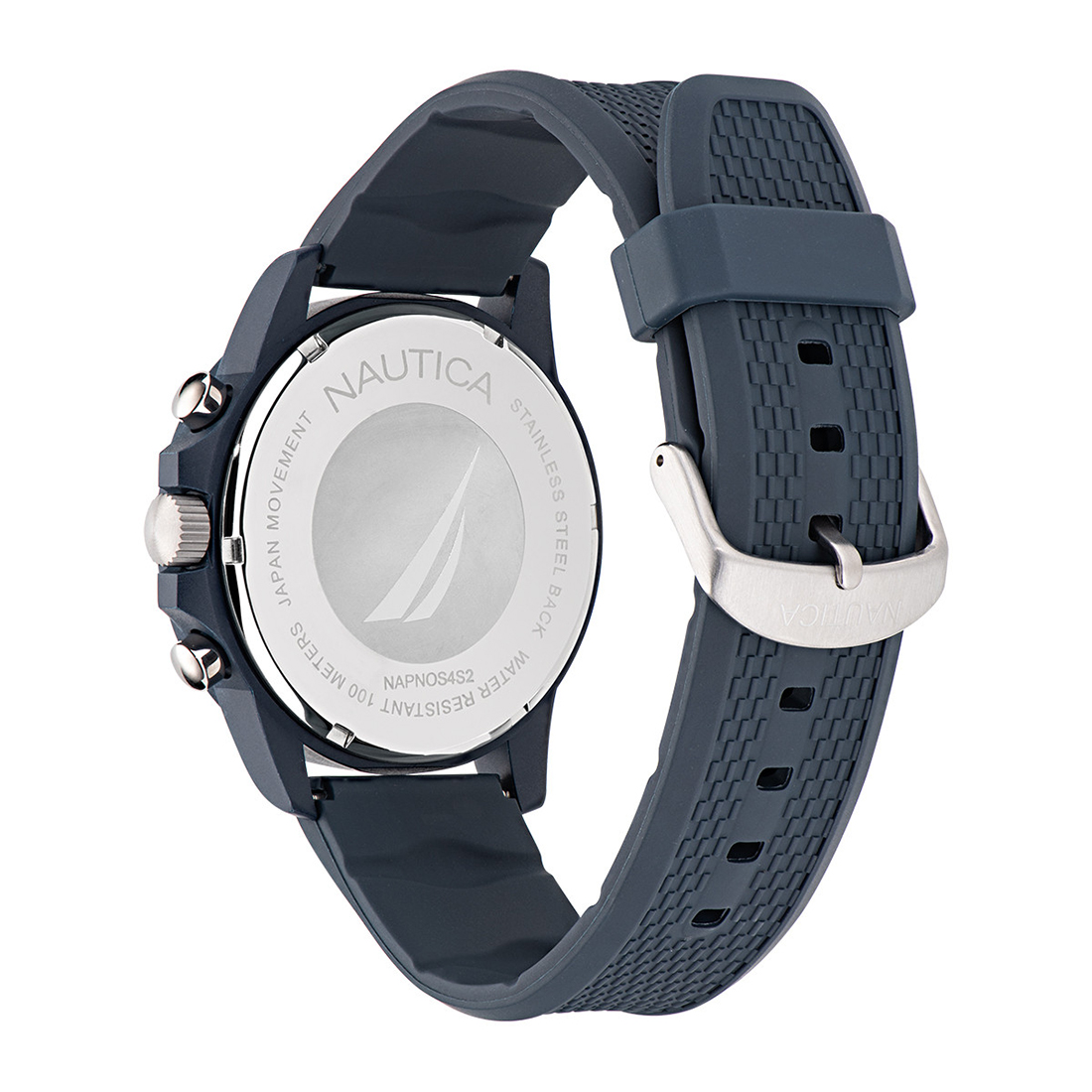 NAUTICA One Eco Chronograph Blue Rubber Strap NAPNOS4S2