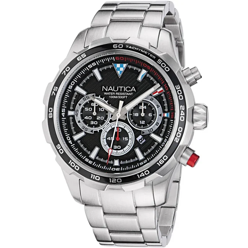 NAUTICA NST Chrono Stainless Steel Bracelet NAPNSF301