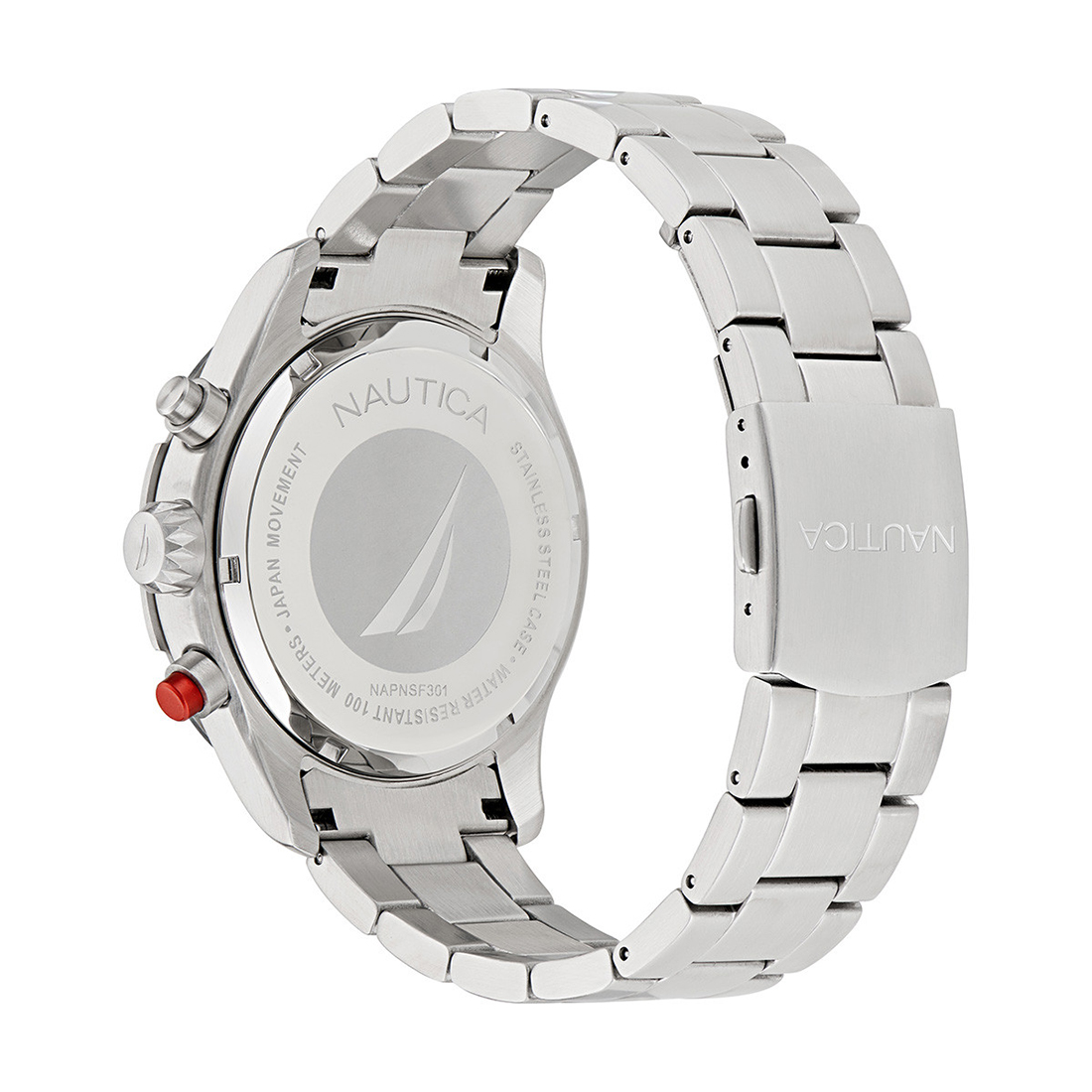 NAUTICA NST Chronograph Silver Stainless Steel Bracelet NAPNSF301