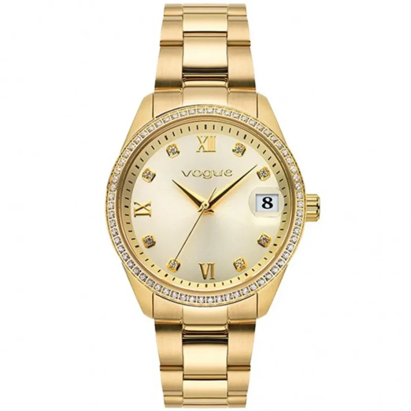 VOGUE Reina Crstals Gold Stainless Steel Bracelet 2020614144