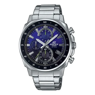 CASIO Edifice Chronograph Silver Stainless Steel Bracelet EFV-600D-2AVUEF