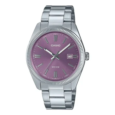 CASIO Collection Silver Stainless Steel Bracelet MTP-1302PD-6AVEF