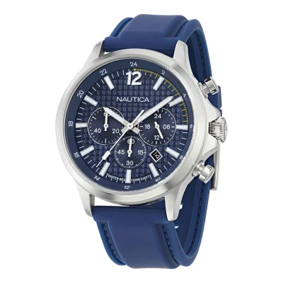 NAUTICA NCT Blueocean Chronograph Blue Silicone Strap NAPBOF402