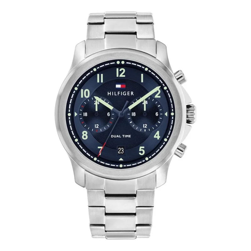 TOMMY HILFIGER Wesley Dual Time Stainless Steel Bracelet 1710626