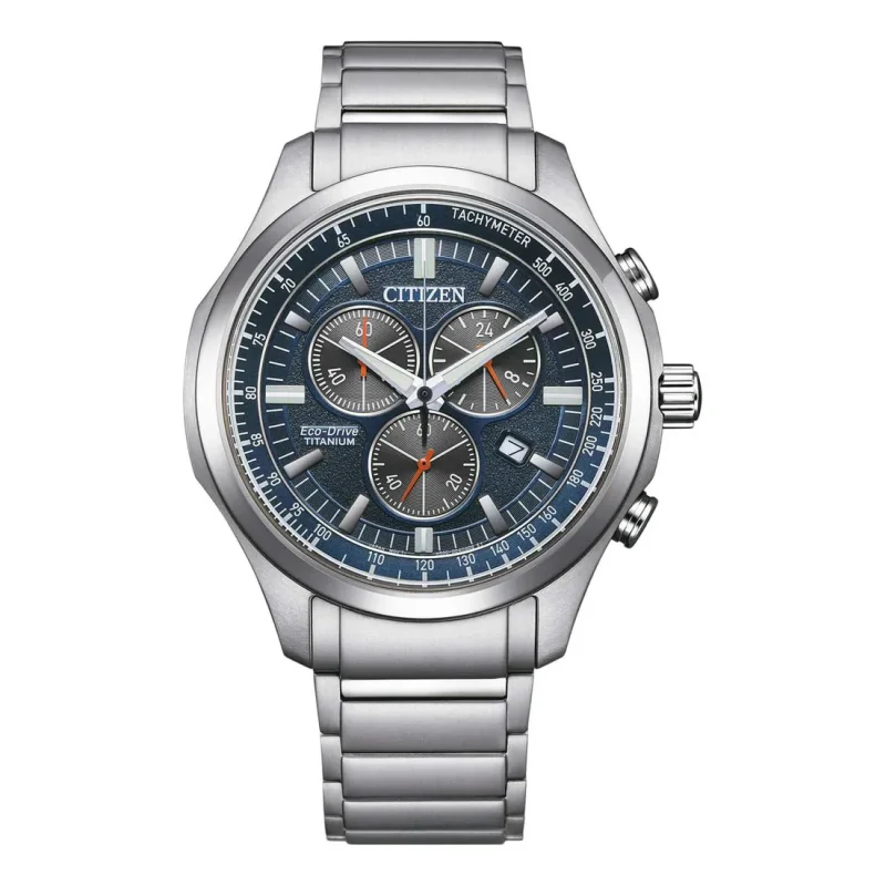 CITIZEN Eco-Drive Chronograph Silver Titanium Bracelet AT2530-85L