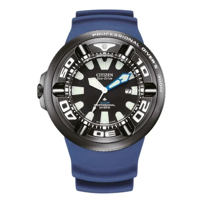 CITIZEN Promaster Eco-Drive Divers Blue Rubber Strap BJ8055-04E