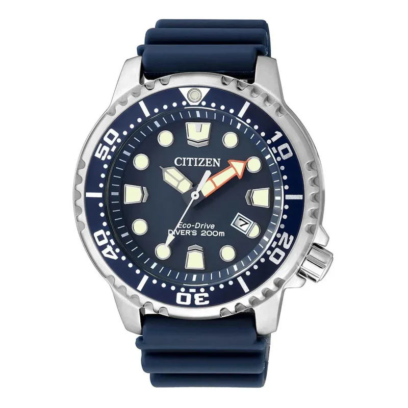 CITIZEN Eco-Drive Divers Blue Rubber Strap BN0151-17L