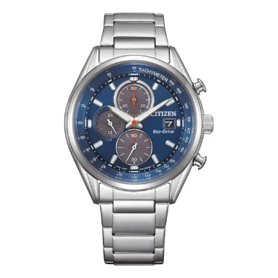 CITIZEN Eco-Drive Chronograph Silver Stainless Steel Bracelet CA0459-79L