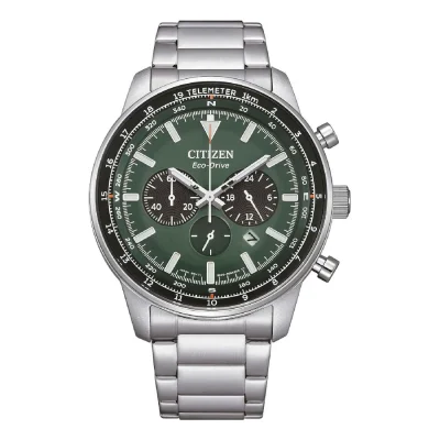 CITIZEN Eco-Drive Chronograph Silver Stainless Steel Bracelet CA4500-91X