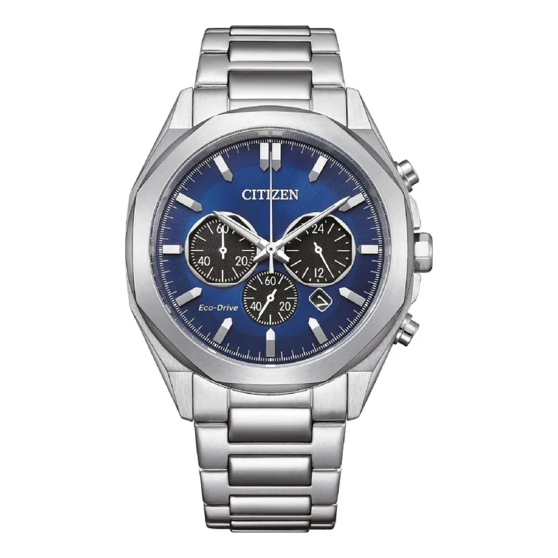 CITIZEN Eco-Drive Chronograph Silver Stainless Steel Bracelet CA4590-81L