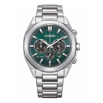 CITIZEN Eco-Drive Chronograph Silver Stainless Steel Bracelet CA4590-81X