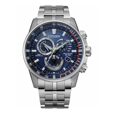 CITIZEN Eco-Drive RadioControlled Chronograph Silver Stainless Steel Bracelet CB5880-54L