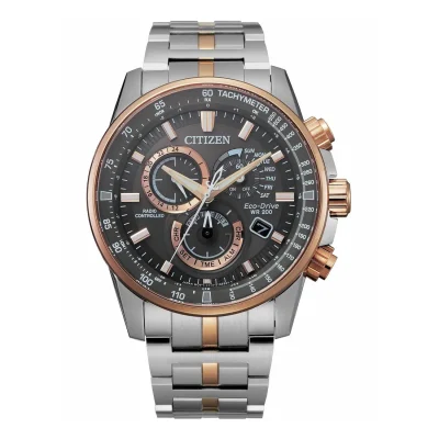 CITIZEN Promaster Eco-Drive RadioControlled Chronograph Two Tone Stainless Steel Bracelet CB5886-58H