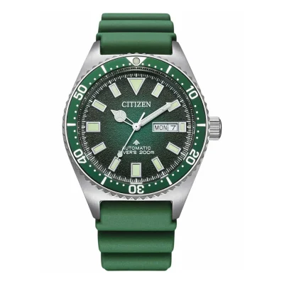 CITIZEN Promaster Divers Automatic Green Synthetic Strap NY0121-09XE