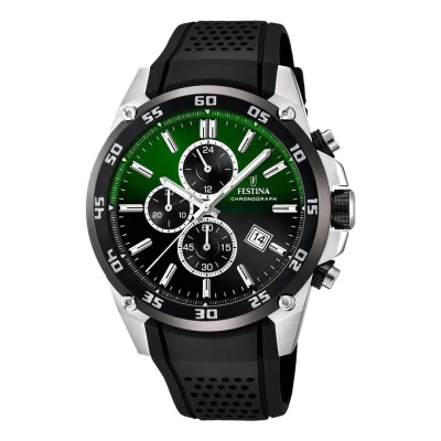 FESTINA Chronograph Black Rubber Strap F20330/B