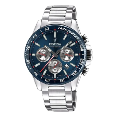 FESTINA Chronograph Silver Stainless Steel Bracelet F20560/2