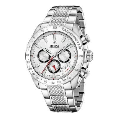 FESTINA Chronograph Silver Stainless Steel Bracelet F20668/1