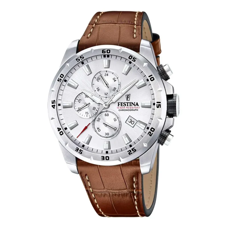 FESTINA Chronograph Brown Leather Strap F20692/1