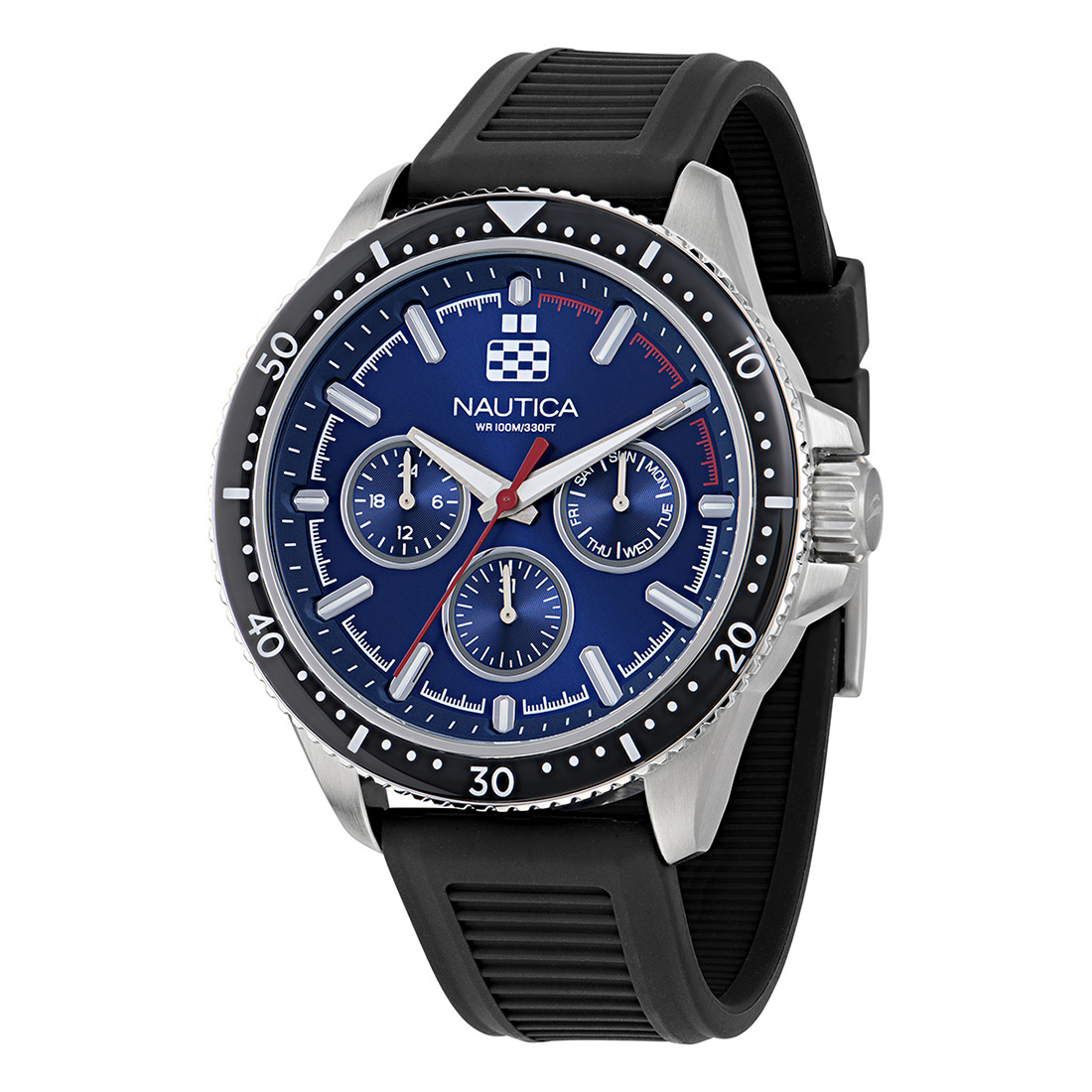 NAUTICA NCT Windrose BOXSET Blue Silicone Strap NAPWRF409