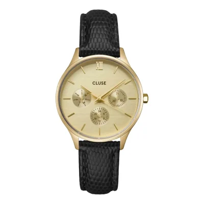 CLUSE Minuit Black Leather Strap CW10705