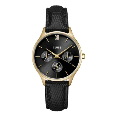 CLUSE Minuit Black Leather Strap CW10708