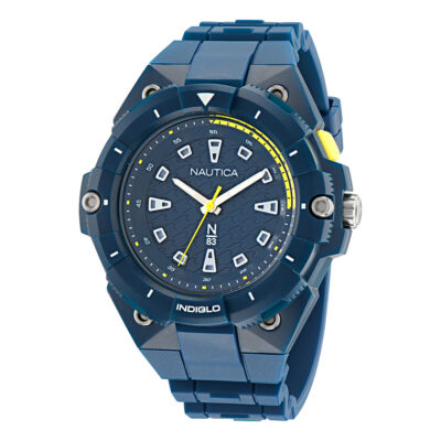 NAUTICA N83 Coronado Blue Rubber Strap NAPCNS401