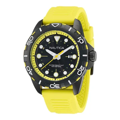 NAUTICA NSR Yellow Silicone Strap NAPNRS403