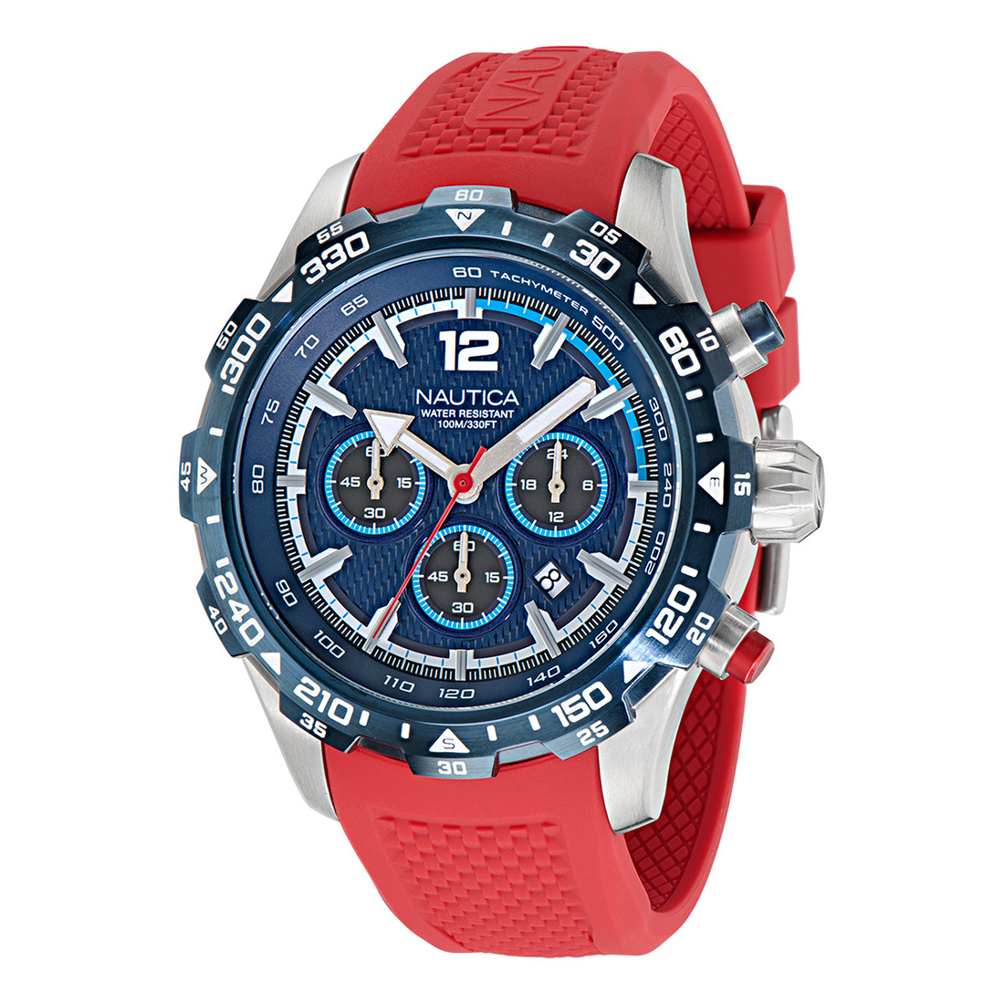 NAUTICA NST Chronograph BOXSET Blue Silicone Strap NAPNSS401
