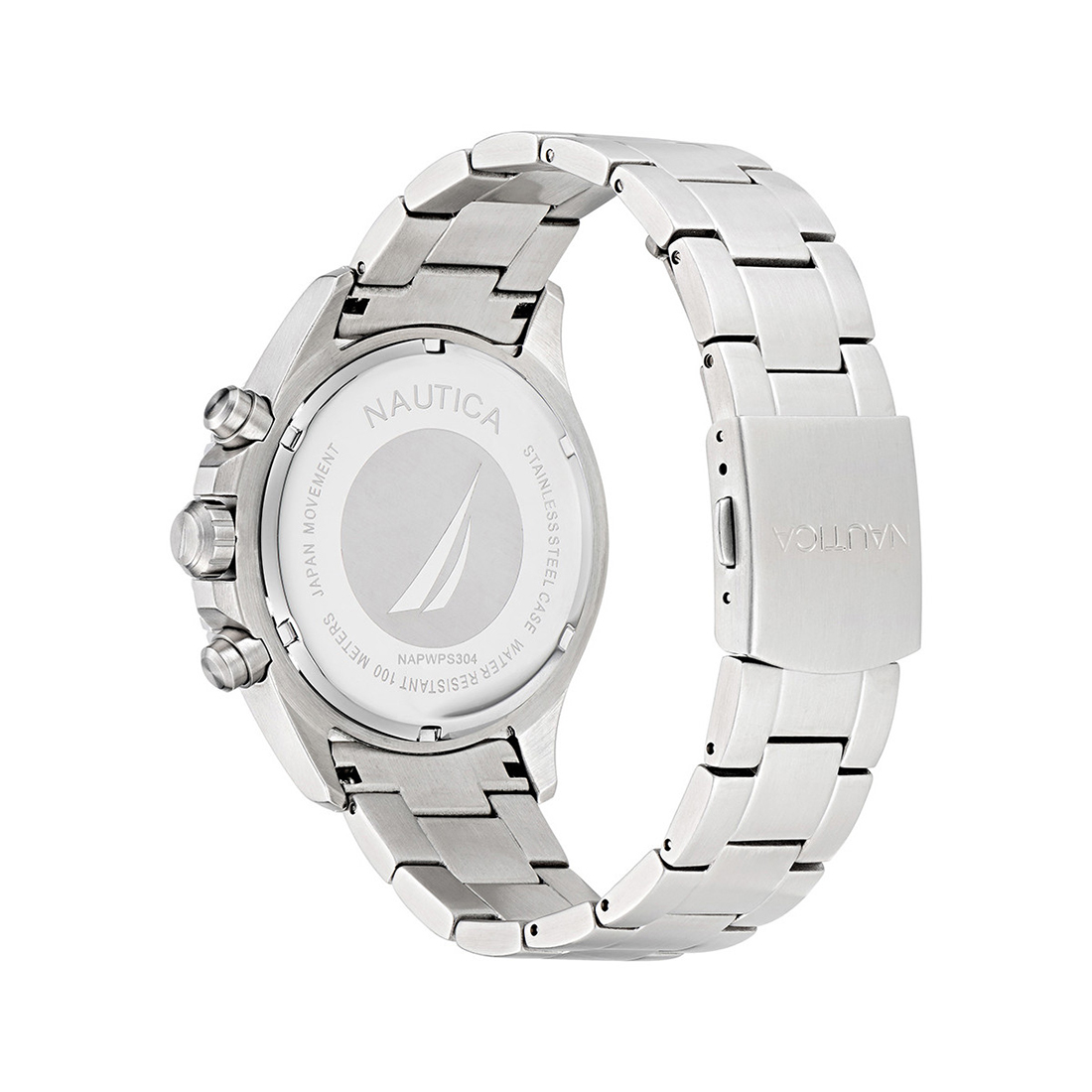 NAUTICA Westport Chronograph Silver Stainless Steel Bracelet NAPWPS304