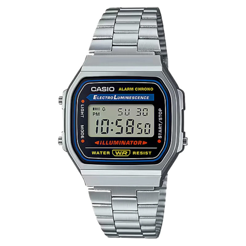 CASIO Vintage Stainless Steel Bracelet A-168WA-1