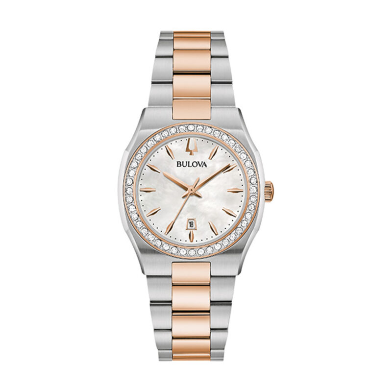 BULOVA Surveyor Two Tone Stainless Steel Bracelet 98R283