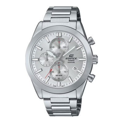 CASIO  Edifice Silver Stainless Steel Bracelet  EFB-710D-7AV