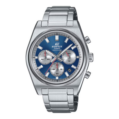 CASIO  Edifice Silver Stainless Steel Bracelet  EFB-730D-2AVUEF