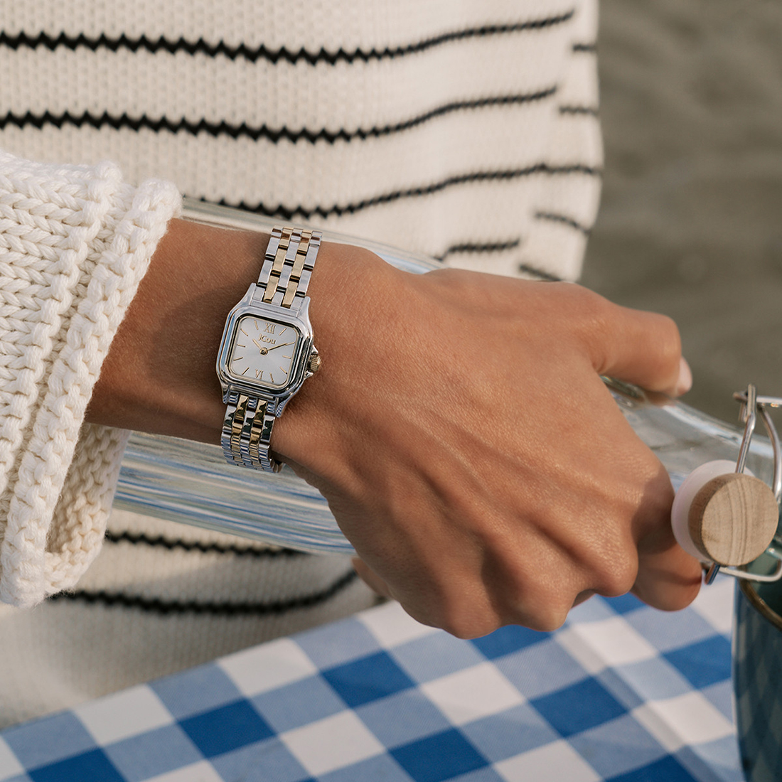 JCOU Muse Two Tone Stainless Steel Bracelet JU19065-3