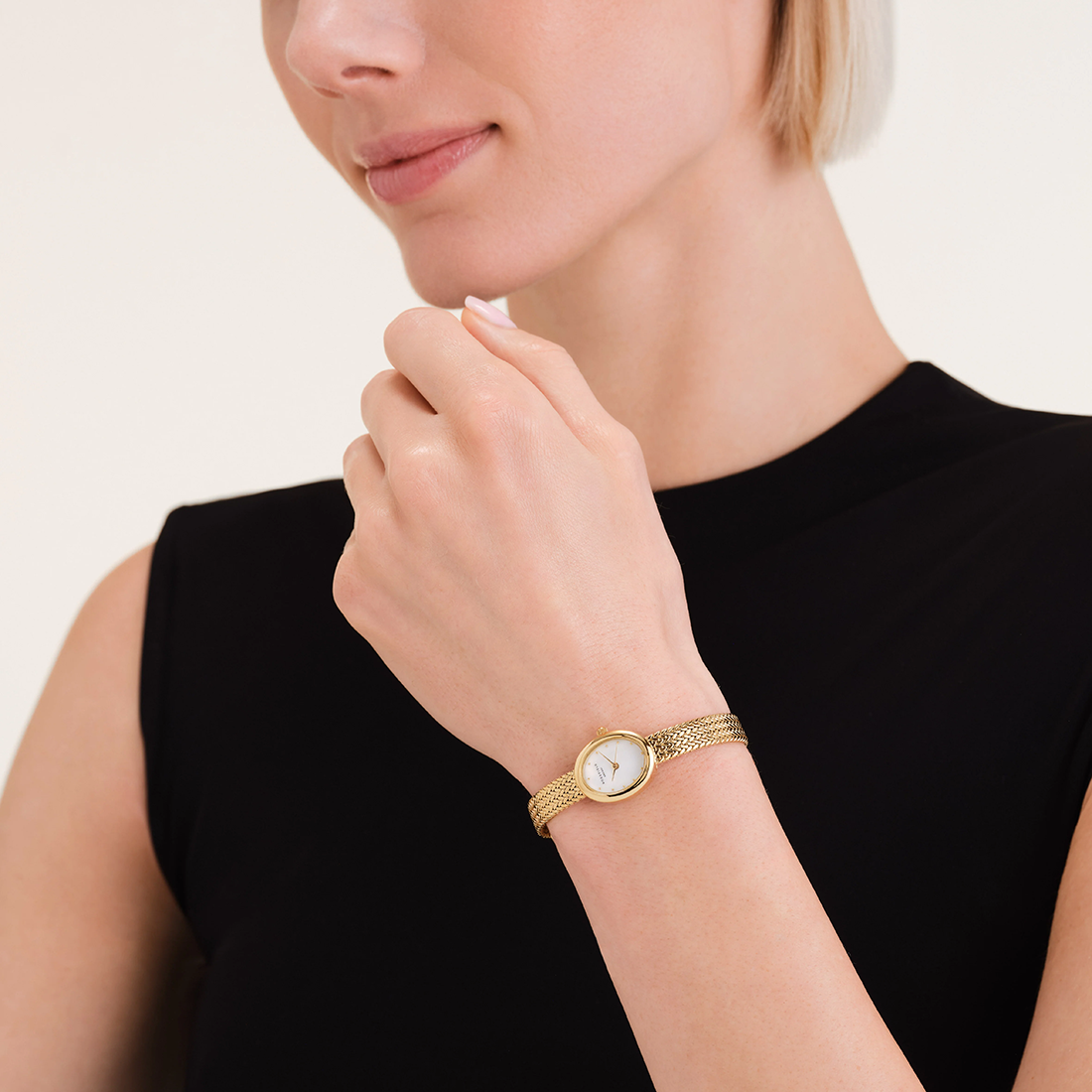 ROSEFIELD Mini Oval Gold Stainless Steel Bracelet MWGMG-M02