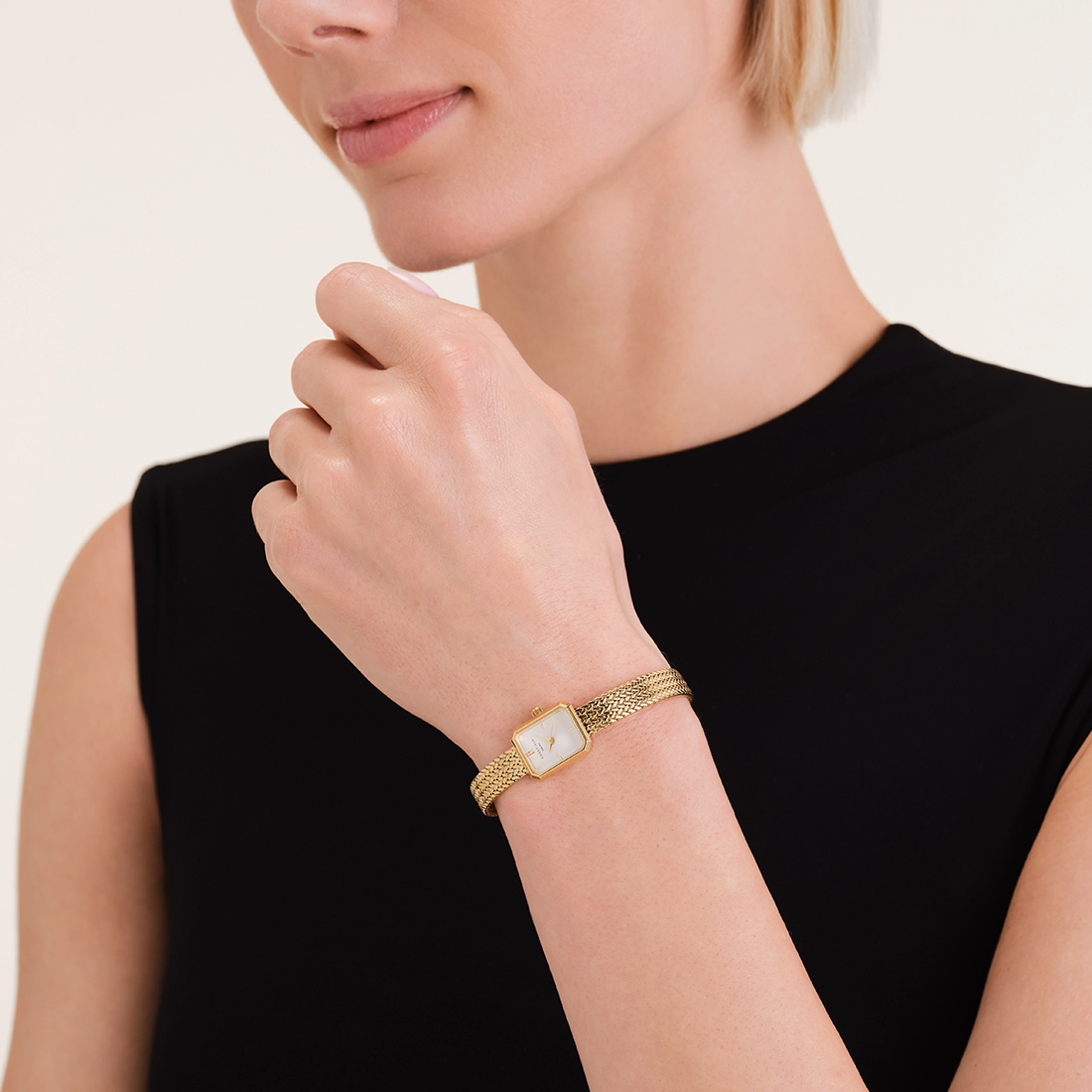 ROSEFIELD Mini Octagon Gold Stainless Steel Bracelet MWGMG-MO1