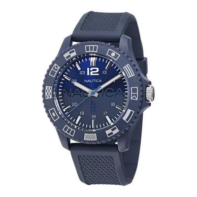 NAUTICA N83 Wavemakers Blue Silicone Strap NAPWVF302