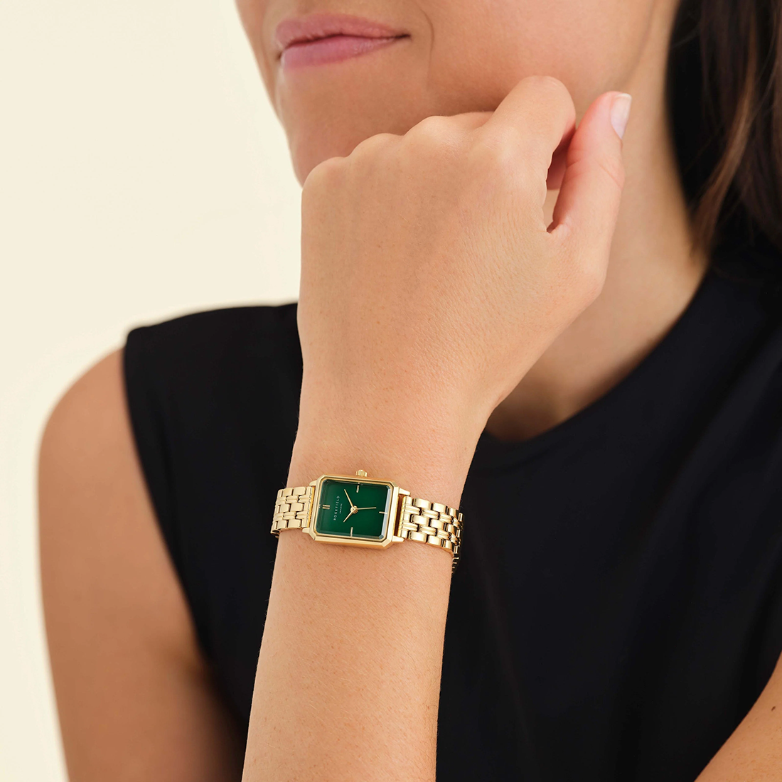 ROSEFIELD Octagon XS Gold Stainless Steel Bracelet OEGSG-079